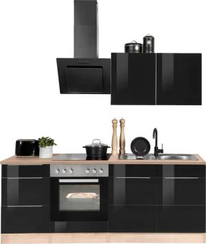 KOCHSTATION Küchenzeile "KS-Brindisi", Breite 210 cm, wahlweise mit E-Geräten, mit MDF-Fronten