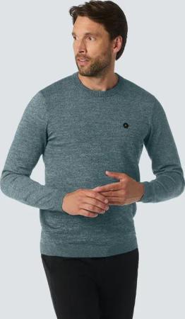 NO EXCESS Rundhalspullover, mit Melange Optik