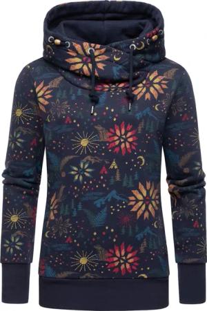 Ragwear Kapuzenpullover "Gripy B Print", Gemusterter Hoodie mit hohem Kragen