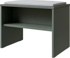 Saphir Badkommode "Badezimmer Sitzbank inkl. Sitzkissen aus Kunstleder in weiß und Ablage", verschiedene Farben, Garderobenbank 60 cm breit, gepolstert