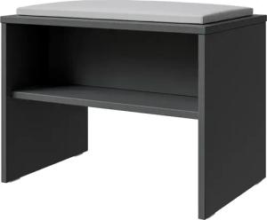 Saphir Badkommode "Badezimmer Sitzbank inkl. Sitzkissen aus Kunstleder in weiß und Ablage", verschiedene Farben, Garderobenbank 60 cm breit, gepolstert