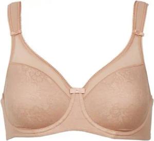BERLEI Fullcup-BH Lingerie Beauty Everyday Bügel Minimiser BH Natur 75 D (gemouldeter BH, 1-tlg., glatte Spitze)