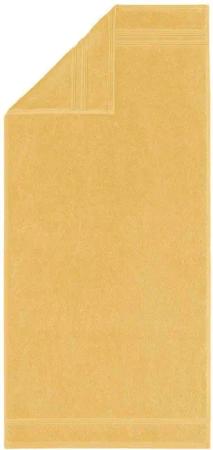 Egeria Handtücher "Manhatten Gold", (1 St., Badetuch 70 x 140 cm), Uni Programm mit Streifenbordüre, reine Baumwolle