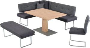 K+W Komfort & Wohnen Eckbankgruppe "Giacomo II", (4 tlg.), wahlweise rechts oder links, langer Schenkel 207cm, 1 Freischwinger