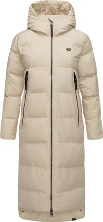 Ragwear Wintermantel "Patrise", Extralanger Damen Winter Steppmantel mit Gehschlitzen
