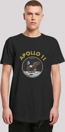 F4NT4STIC T-Shirt "NASA Classic Mondlandung Black", Herren,Premium Merch,Lang,Longshirt,Bedruckt