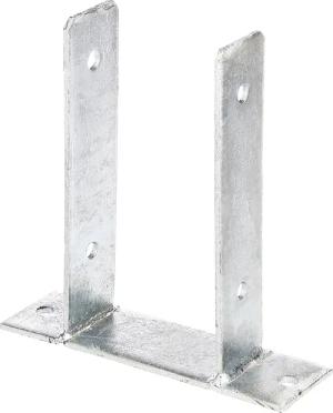 Alberts U-Pfostenträger, (Set, 3 St.), zum Aufschrauben, feuerverzinkt, lichte Breite 101 mm