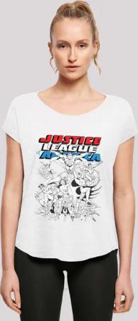 F4NT4STIC T-Shirt "DC Comics Justice League Superhelden", Damen,Premium Merch,Lang,Longshirt,Bedruckt