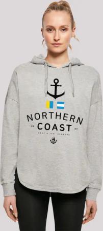 F4NT4STIC Kapuzenpullover "Damen Oversized Hoodie Nordsee Flaggen", Print