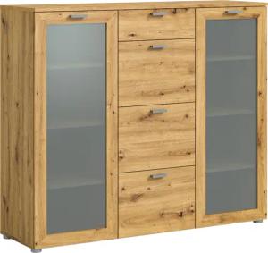 INOSIGN Highboard "Onex, Breite 135 cm, mit Glastür, vielseitig einsetzbar", in verschiedenen Farben, Kommode, Schrank, Anrichte