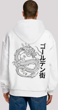 F4NT4STIC Kapuzenpullover "Drache Golden Gai", Print
