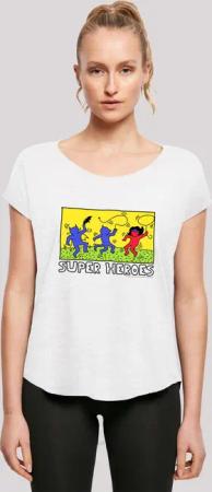 F4NT4STIC T-Shirt "Long Cut T-Shirt Batman Pop Art", Damen,Premium Merch,Lang,Longshirt,Bedruckt