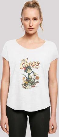 F4NT4STIC T-Shirt "Tom and Jerry TV Serie The Chase Is On", Damen,Premium Merch,Lang,Longshirt,Bedruckt