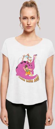 F4NT4STIC T-Shirt "Die Familie Feuerstein Yabba Dabba Doo", Damen,Premium Merch,Lang,Longshirt,Bedruckt