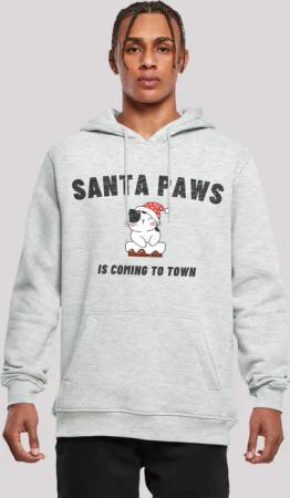 F4NT4STIC Kapuzenpullover "Santa Paws Christmas Cat", Premium Qualität, Rock-Musik, Band