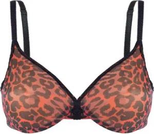 Gossard Gemoldeter BH Glossies Leopard Moulded BH Black/Red (gemouldeter BH, 1-tlg., glatt)