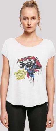 F4NT4STIC T-Shirt "DC Comics Superman New Ride Superheld", Damen,Premium Merch,Lang,Longshirt,Bedruckt