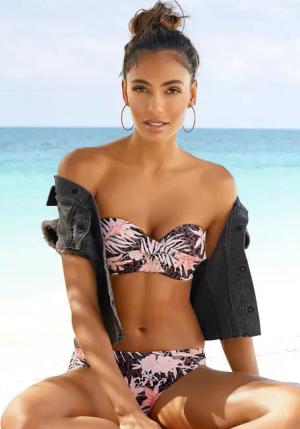 Buffalo Bügel-Bandeau-Bikini, im Mustermix