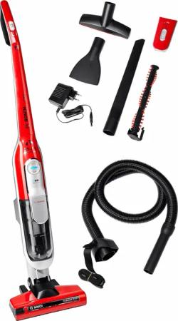 BOSCH Akku-Stielstaubsauger "Athlet ProAnimal BCH6ZOOO, 25.2 V, ideal für Tierhaare, freistehend", Zubehör-Set, alle Bodenarten, Turbo-Stufe, bis 60 min Laufzeit, rot