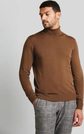 bugatti Rollkragenpullover, aus 100 % Merinowolle