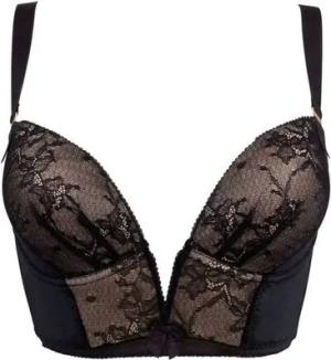 Gossard Dekolleté-BH VIP Retrolution Staylo Push-Up BH Black 85 D (Longline BH, Teilspitze)