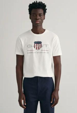 Gant T-Shirt "REG ARCHIVE SHIELD SS T-SHIRT", mit Logodruck auf der Brust