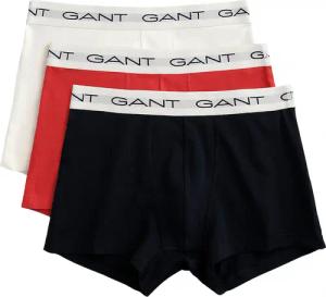 Gant Boxershorts, (Packung, 3 St., 3), mit elastischem Logobund