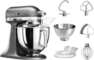 KitchenAid Küchenmaschine "5KSM175PSEMS MEDALLION-SILBER", mit Zubehör im Wert von ca. 112,-€ UVP