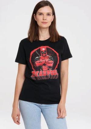 LOGOSHIRT T-Shirt "Deadpool - Circle", mit lizenziertem Print