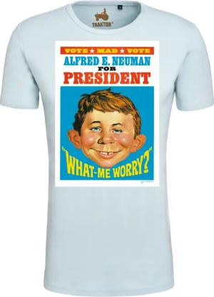 LOGOSHIRT T-Shirt "Mad - Alfred E. Neumann For President", mit coolem Print