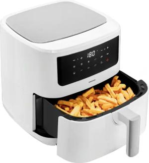 Medion Heißluftfritteuse "mit 2 Heizelementen MD11750 P10 XL Duo, großer", 2000 W, Fassungsvermögen 6,8 l, Frittierkorb; Nutzinhalt 6,3 L; Schüttelalarm, 9 Automatikprogramme