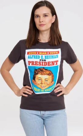 LOGOSHIRT T-Shirt "Mad - Alfred E. Neumann For President", mit coolem Print