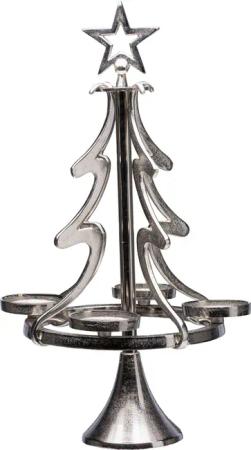 my home Adventsleuchter "Tannenbaum, Weihnachtsdeko", (1 St.), Kerzenständer aus Aluminium, Höhe 86 cm