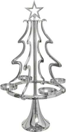 my home Adventsleuchter "Tannenbaum, Weihnachtsdeko", (1 St.), Kerzenständer aus Aluminium, Höhe 86 cm