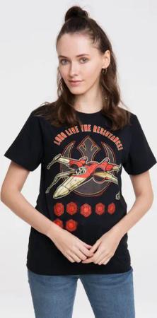 LOGOSHIRT T-Shirt "Star Wars - Long Live The Resistance", mit lizenziertem Originaldesign
