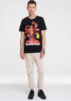 LOGOSHIRT T-Shirt "Marvel Comics – Deadpool", mit lizenziertem Print