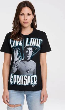 LOGOSHIRT T-Shirt "Star Trek - Spock, Live Long", mit lizenziertem Print