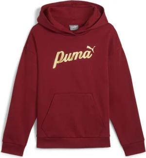 PUMA Kapuzensweatshirt "ESS+ SCRIPT METALLIC HOODIE FL G"