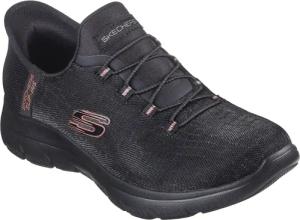 Skechers Slip-On Sneaker "SUMMITS-CLASSY NIGHT", Slipper, Freizeitschuh mit komfortabler Heel Pillow Funktion