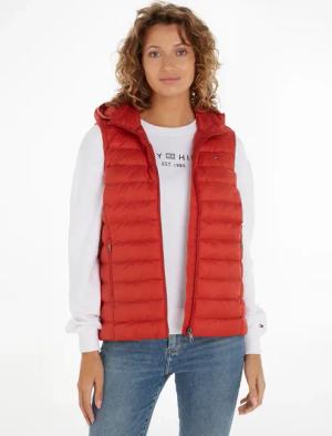 Tommy Hilfiger Steppweste "LW PADDED GLOBAL STRIPE VEST", (Global Serie TH WOMEN), mit Elastic-Band