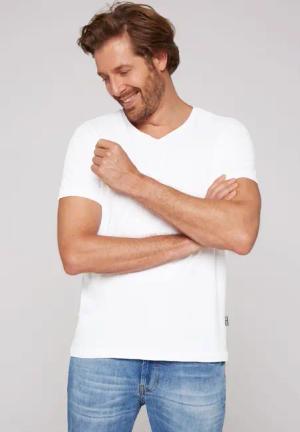 CAMP DAVID V-Shirt, aus Baumwolle