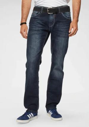 CAMP DAVID Straight-Jeans "NI:CO:R611", mit markanten Steppnähten