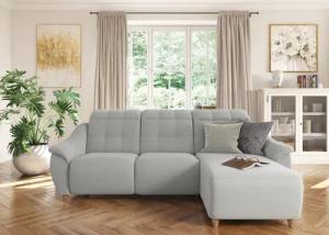 Home affaire Ecksofa "Boston L-Form", (2 St.), Kopfteilverstellung an jeder Sitzfläche, wahlweise Relaxfunktion