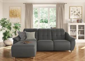 Home affaire Ecksofa "Boston L-Form", (2 St.), Kopfteilverstellung an jeder Sitzfläche, wahlweise Relaxfunktion