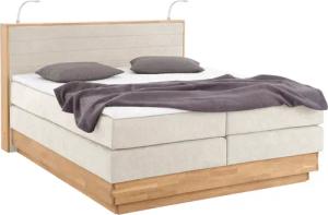 Home affaire Boxspringbett "Cavan", Eiche, inkl. Bettkasten & Topper, verschiedene Härtegrade (auch H4)