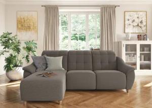 Home affaire Ecksofa "Boston L-Form", (2 St.), Kopfteilverstellung an jeder Sitzfläche, wahlweise Relaxfunktion