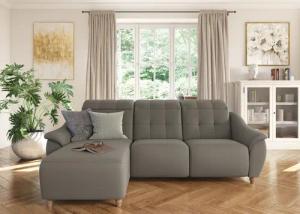 Home affaire Ecksofa "Boston L-Form", (2 St.), Kopfteilverstellung an jeder Sitzfläche, wahlweise Relaxfunktion