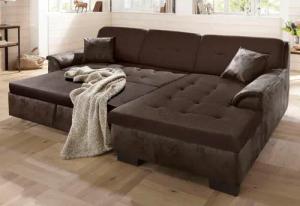 Home affaire Ecksofa "Bergen", wahlweise mit Bettfunktion L-Form