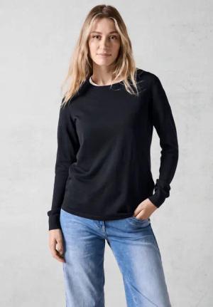 Cecil Strickpullover, mit Rundhalsausschnitt