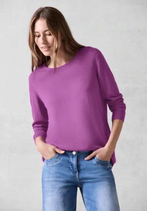 Cecil Strickpullover, mit Rundhalsausschnitt